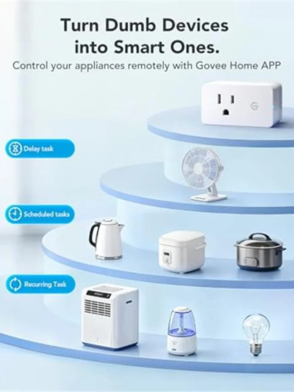 Smart Plug with Energy Monitoring, WiFi Bluetooth Plug Work with Alexa